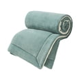 thumbnail image 2 of HOARBOEG Double Layer Thickened Fleece Blanket,Solid Multifunctional Bed Blankets,Full Size Microfiber Travel Throw Blankets,Winter Soft Fluffy Warm Static-Free Sofa Blanket (150 * 200cm, Blue), 2 of 7