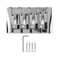 thumbnail image 1 of Basses Tailpiece, Adjustable Saddle Electric Bass Bridge Silver Firm Fixing  For Replacement, 1 of 8