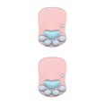 thumbnail image 1 of maskred Stylish Cat Paw Gaming Mouse Mat Wrist Protection Non-slide Base Safe Unique DS-011 pink blue 2Set, 1 of 6
