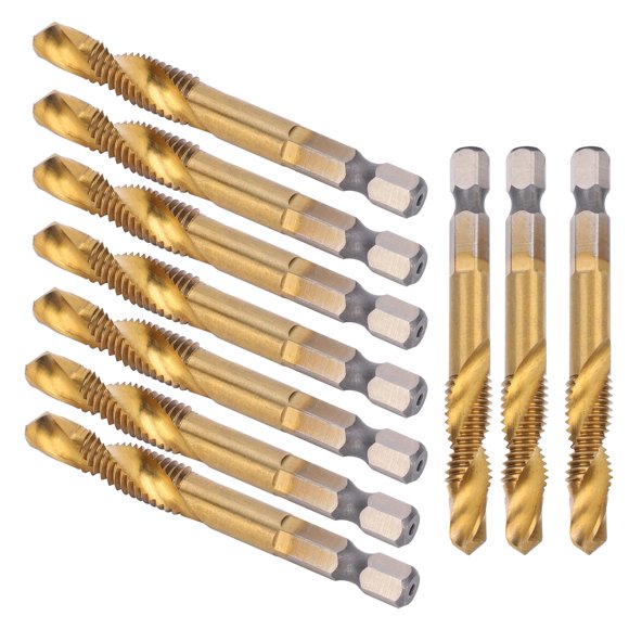 Tap Drill Bit, Antirust Durable Practical Screw Tap, Widely Used High Hardness For Hole Drilling Tapping