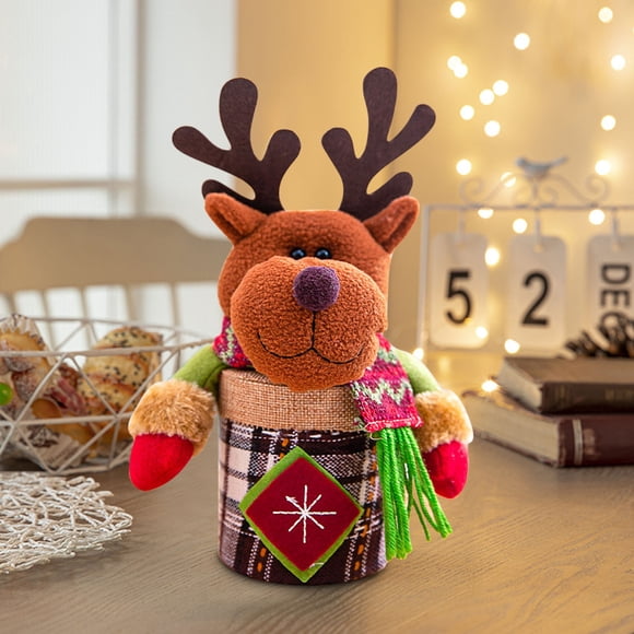 Doll Storage Bag | Christmas Decorative Doll Carrier | Organize and Protect Holiday Dolls | Home Decor for Mantel Display | Faux Velvet Hanging Holder