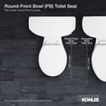 thumbnail image 3 of Kohler 7673-0 Cachet Toilet Seats, White, 3 of 4