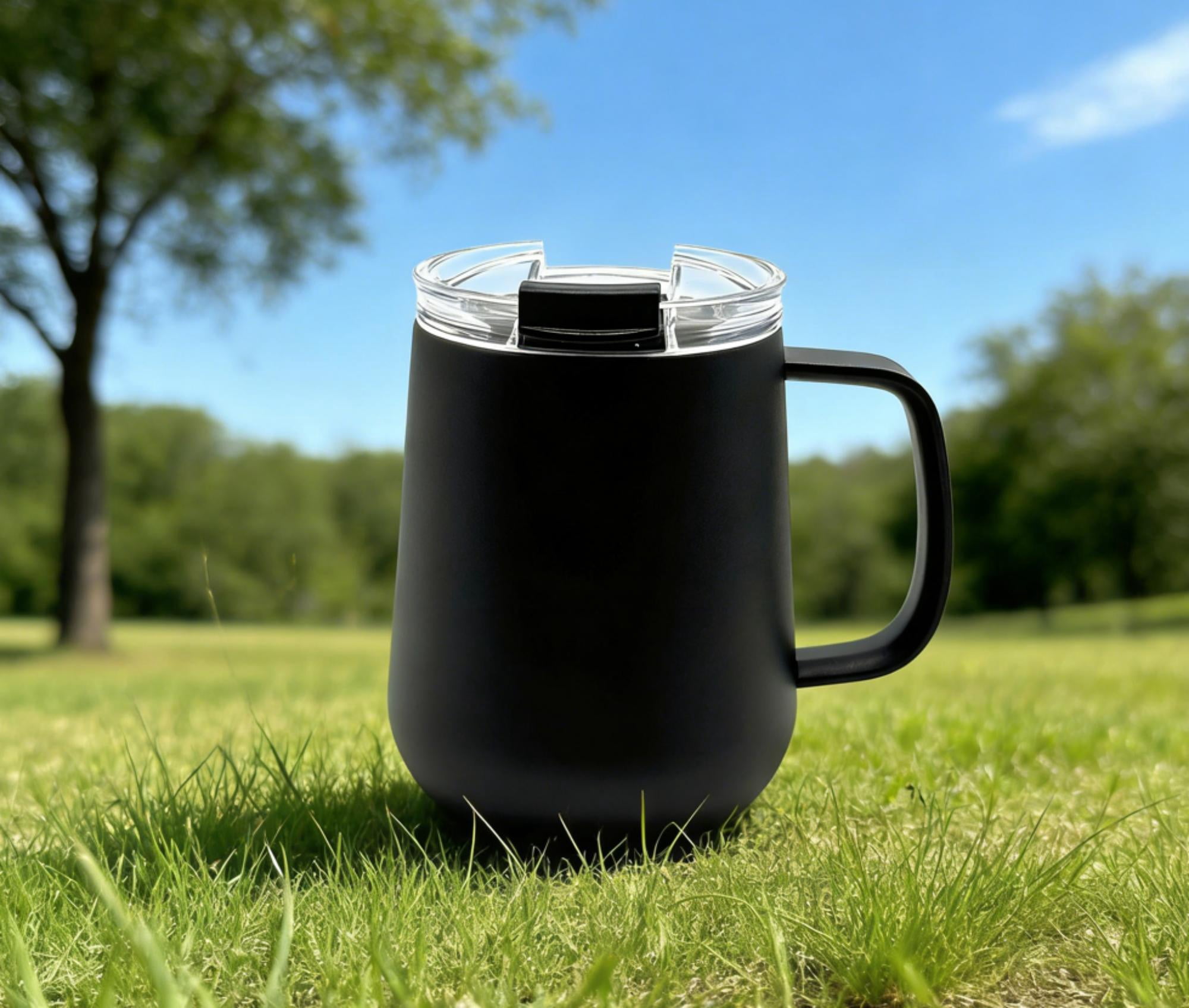 Mainstays 11oz Ms Mug Black SS304 inside + SS201 outside, PP, PCTG,Silicone
