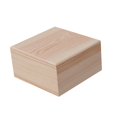 thumbnail image 1 of jifeng Wooden Storage Box Container Organizer Box for Home Organization Art Hobbies 15cmx15cmx8cm, 1 of 9