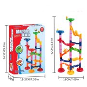 FNNMNNR Track Roller Ball Building Blocks 3D Three-dimensional Maze Pipe Diy Assembled Building Blocks For 3+ Years Old