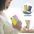 thumbnail image 4 of Fidget Toys Phone Case, Pop It Phone Case,Silicone Soft Protective Case,Pressure & Anxiety Relief Sensory Gadget Mobile Phone Protective Shell（iPhone 11Pro） Blue, 4 of 7