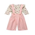 thumbnail image 1 of Bébé Filles Manches Longues Tops + Pantalon Large Ensemble de 2Pcs, 1 of 5