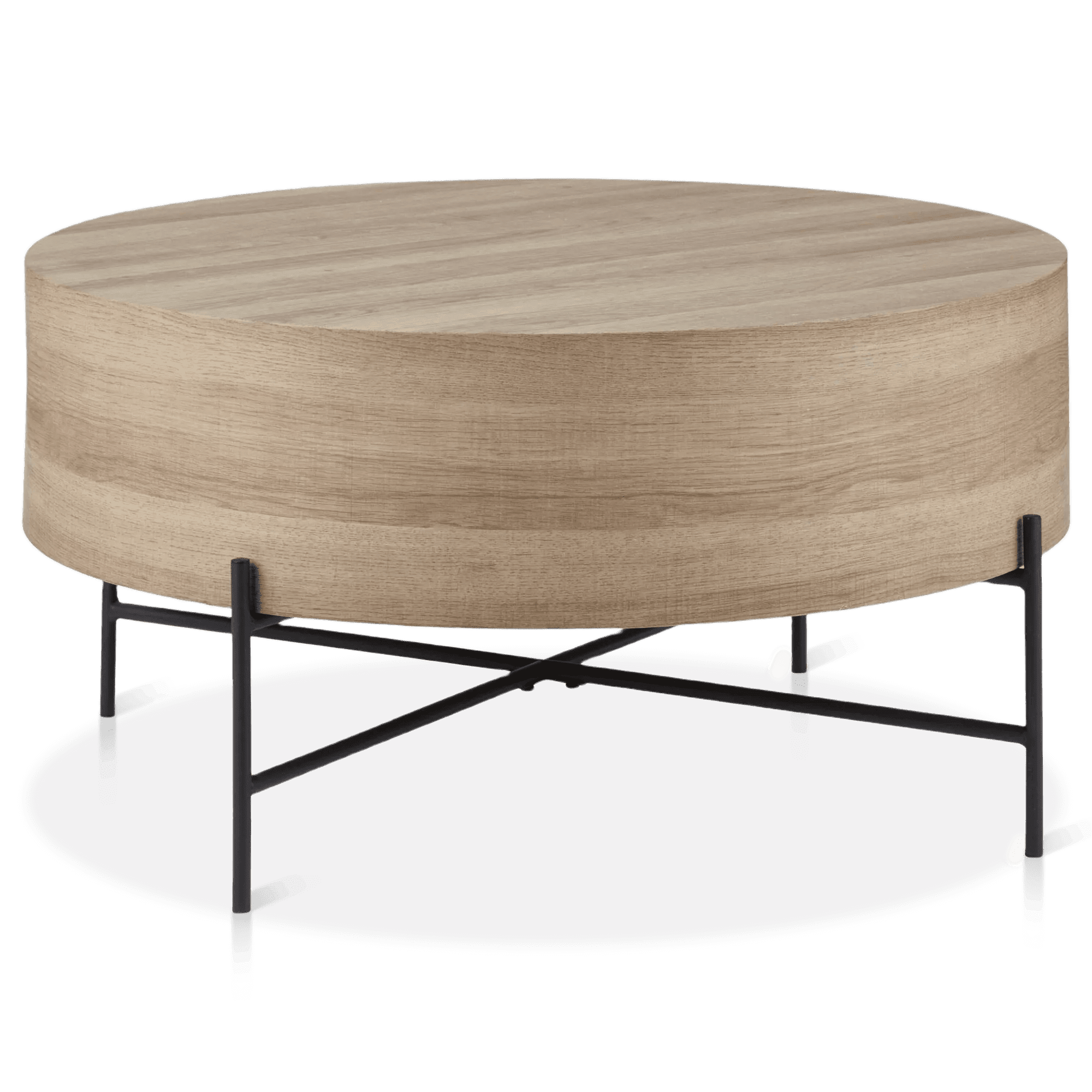 Bouclair Table Basse en Placage Taupe et Métal