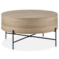 thumbnail image 1 of Bouclair Table Basse en Placage Taupe et Métal, 1 of 10