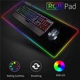 thumbnail image 4 of Coofit Gaming Mouse Pad Lighting: Large Nonslip Keyboard Mouse Mat Computer Mousepad, 4 of 10