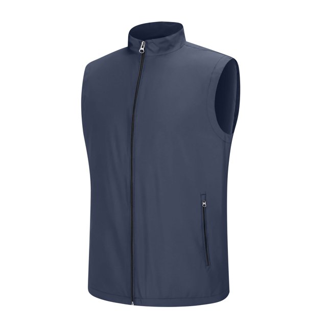DecSea Women's Quilted Vest, Rib Collar Lightweight Zip Padded Gilet