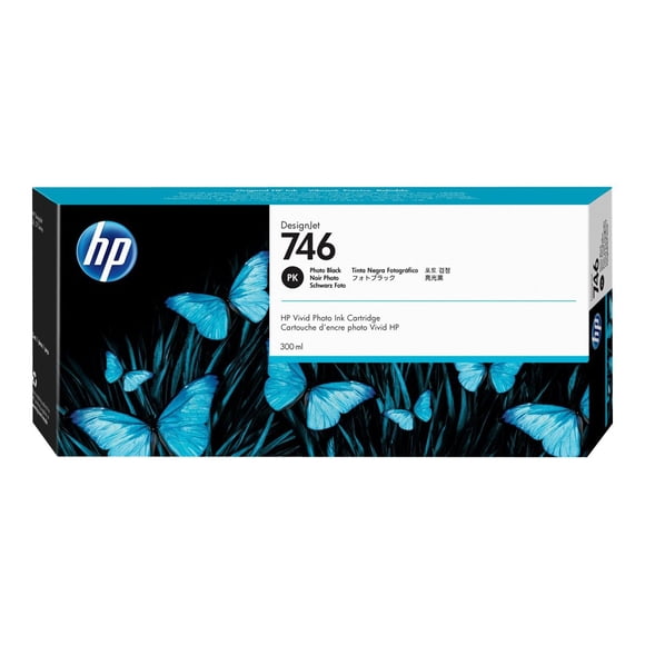 HP 746 - 300 ml - photo black - original - DesignJet - ink cartridge - for DesignJet Z6, Z6dr, Z9+, Z9+dr