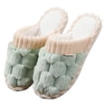 thumbnail image 1 of Pisexur House Slippers for Woman Keep Warm and Non-Slip Slippers Contrast Color Plush Warm Home Indoor Slippers & Comfortable and Durable House Slippers for Woman, 1 of 2