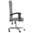 thumbnail image 2 of vidaXL Adult Reclining Office Chair Light Grey Fabric, 2 of 5