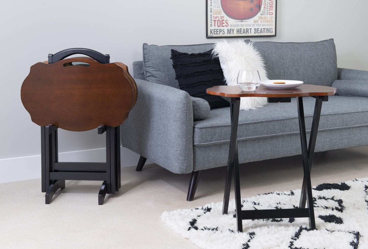 Set de table Lando Tray, Noir