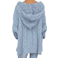 thumbnail image 1 of Innerwin Chandail d'Hiver Chaud pour Femmes Chic à Manches Longues Confortable Bleu Ciel 3TG, 1 of 4