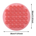 thumbnail image 3 of Foot Brush For Shower Shower Brush Back Bath Massage Pad With Suction Buttons Body Brush For Cleaning Back Elbow Towel Racks for Bathroom Farmhouse Bathroom Shelves Beach Towel Clips Bathroom Towel, 3 of 6