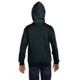 thumbnail image 3 of Hanes comfortblend EcoSmart Full-Zip Kids Hoodie Sweatshirt, Black, Large, 3 of 3