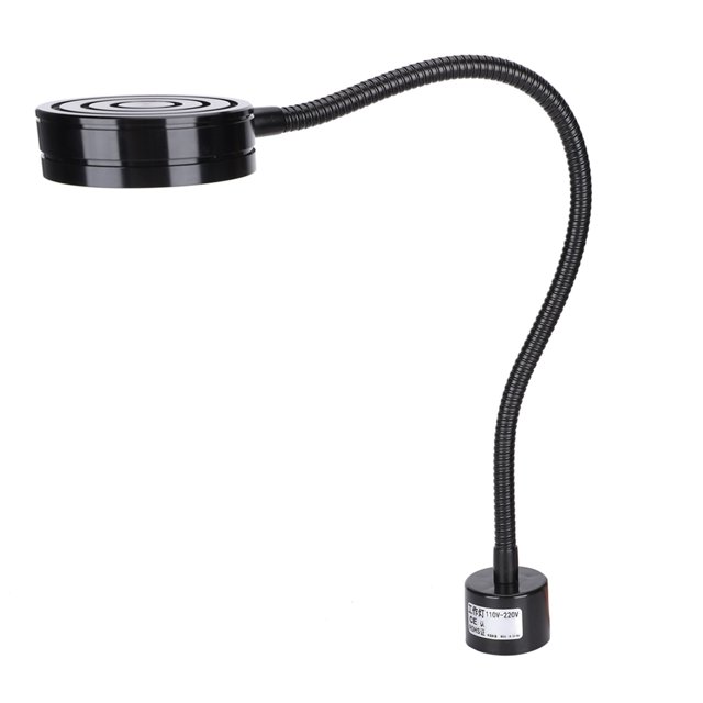 Gupbes 7W LED Work Light Adjustable Neck Magnetic Base Lamp For CNC Machining US Plug 110‑220V,Hose Flashlight,3W Industrial Lights