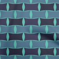 thumbnail image 1 of oneOone Polyester Spandex Teal Blue Fabric Floral Sewing Craft Projects Fabric Prints By Yard 56 Inch Wide, 1 of 4