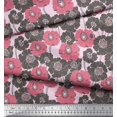 thumbnail image 2 of Soimoi Georgette Viscose Fabric Artistic Flower Print Fabric by Yard 42 Inch Wide, 2 of 3