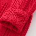 thumbnail image 4 of 2025 Girls Cardigan Solid Color Sweater Long Sleeves Keep Warm Knitted Tops Cardigan Red, 4 of 8