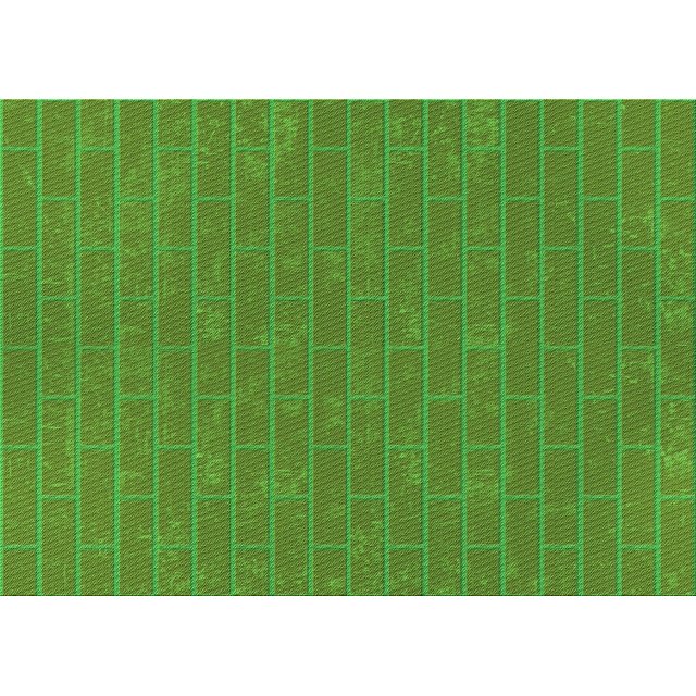 Ahgly Tapis Rectangulaire Lavable en Machine, Algues Vertes, 5 Pieds x 8 Pieds