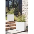 thumbnail image 3 of Veradek Block Series Cube Medium Plastic Planter - White, 3 of 13