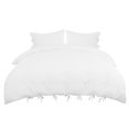 thumbnail image 1 of Unique Bargains 110gsm Brushed Polyester Duvet Cover Set Bedding Set with Bowtie,3-Pieces,, 1 of 9