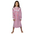 thumbnail image 2 of Lanz Girls' Nightgown Ruffle Granny Gown Long Sleeve Pajama, 2 of 5