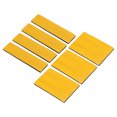 thumbnail image 1 of Unique Bargains Reflective Patch 1'x4' 2'x3', 7 Pcs Safety Appliques, Dark Yellow, 1 of 6