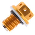 thumbnail image 1 of DYNWAVECA Metal Car Oil Pan Drain Sump Filter Adsorb Plug Bolt Nut For ATV Motorcycle , Golden, 1 of 10