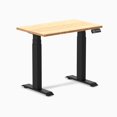 thumbnail image 1 of Desky Dual Mini Bamboo Sit Stand Desk - Bamboo / 32 x 20 inches / Matte Black, 1 of 10