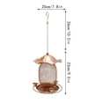 thumbnail image 3 of Pompotops Wild Bird Feeder Squirrel Proof, Metal Bird Seed Feeders For Outside Hanging Clearance, 3 of 7