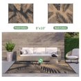 thumbnail image 2 of Outdoor Rug  for Patios   Reversible Outdoor Plastic Straw Camping Rug Carpet  Large Area Rugs Mats for RV  Camper  Deck  Balcony  Porch  Backyard  Beach  Picnic. Leaf, 2 of 6