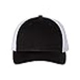 thumbnail image 3 of Richardson Low Pro Trucker Cap, M-L, Black-White, 3 of 3