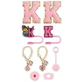 thumbnail image 1 of Complete Drinkware Accessory Set with Embroidery Patch Straw Covers Charm Necklace Chain and Leak Guard for Decorative Upgrade, 1 of 3