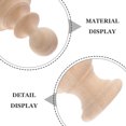 thumbnail image 3 of OULII Wooden Stair Ball Post Finials Indoor Post Finials Decor Khaki 1Pack, 3 of 8