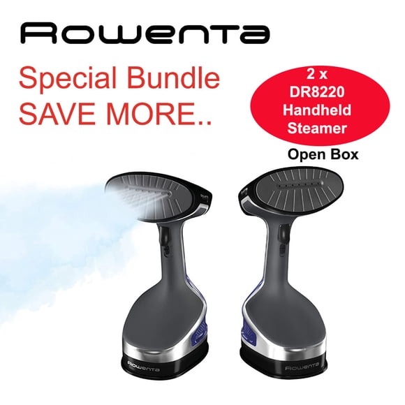 (Open Box) Rowenta DR8220 X-Cel Garment Steamer 2 Pack Bundle