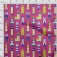 thumbnail image 4 of oneOone Polyester Spandex Yellow Fabric Sea Lighthouse Craft Projects Decor Fabric Printed By The Yard 56 Inch Wide, 4 of 5