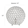 thumbnail image 4 of Elegant Designs Elipse 10 Inch Crystal Ball Sequin Table Lamp, 4 of 9