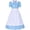 Blue, variant on FhsagQ Dress for Girls Girl's Garden Style Floral Dress Dress with Apron Hat Suit Long Skirt Black Easter Dresses for Girls 14-16 Girls' Dresses Size 10-12 for Graduation Black Green 9-10 Years