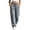Grey, variant on Zulora Women's Casual Daily Solid Color Sports Cargo Pants with Pockets Drawstring Loose Straight - Leg Trousers for Spring Summer Fall