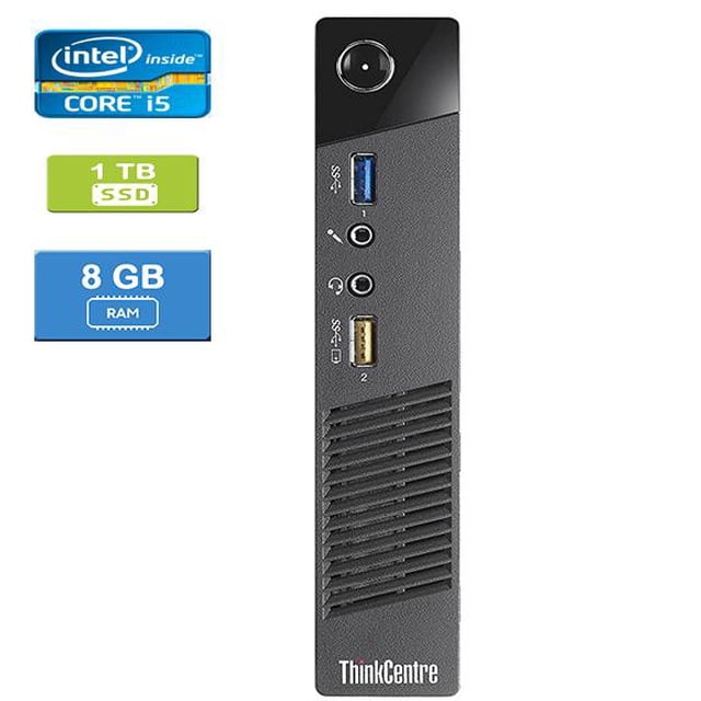 Remis à Neuf : LENOVO M93 TINY Intel Core i5-4570T 2,90 GHz, 8 Go, 1 To SSD, Win 10 Home