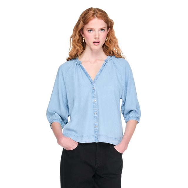 George Women's Puff-Sleeve Top