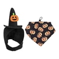 thumbnail image 2 of Halloween Pet Dog Bandana Set With Pumpkin Design Cute Costume Accessory For Small Medium Large Dogs Festive Holiday Outfit, 2 of 6