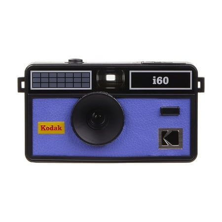 Kodak i60 Appareil Photo à Film 35 mm Réutilisable au design Rétro avec une Finition Très Peri. Ses Fonctionnalités Incluent un Fonctionnement Sans Mise au Point, un Appui Intégré et un flash Escamotable, et la Compatibilité avec les films ISO 200, 400 et 800. Conçu pour les films Couleur 35 mm, Idéal pour Débutants avec Commandes Intuitives.