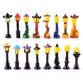 thumbnail image 2 of 8PCS Noël Micro Paysage Rue Lampe Artisanat Miniature Fée Jardin Ornement, 2 of 9