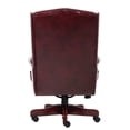thumbnail image 5 of Pemberly Row High Back Faux Leather Tufted Executive Chair in Oxblood, 5 of 5