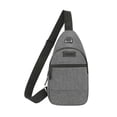 thumbnail image 1 of Grey Chest Bag For Men Multifunctional Lightweight Large Capacity Crossbody Bag Fashionable And Practical For Travel Work And Everyday Carry, 1 of 7